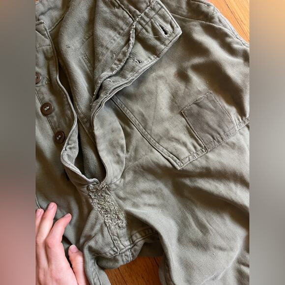 50s Vintage Korean Era Cotton Sateen Pants - Picture 8 of 13